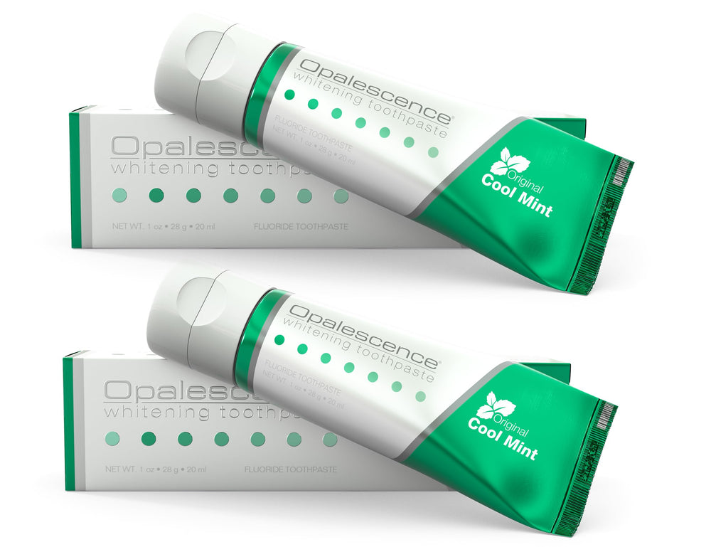 Opalescence whitening toothpaste travel size 1 oz pack of 2, front view