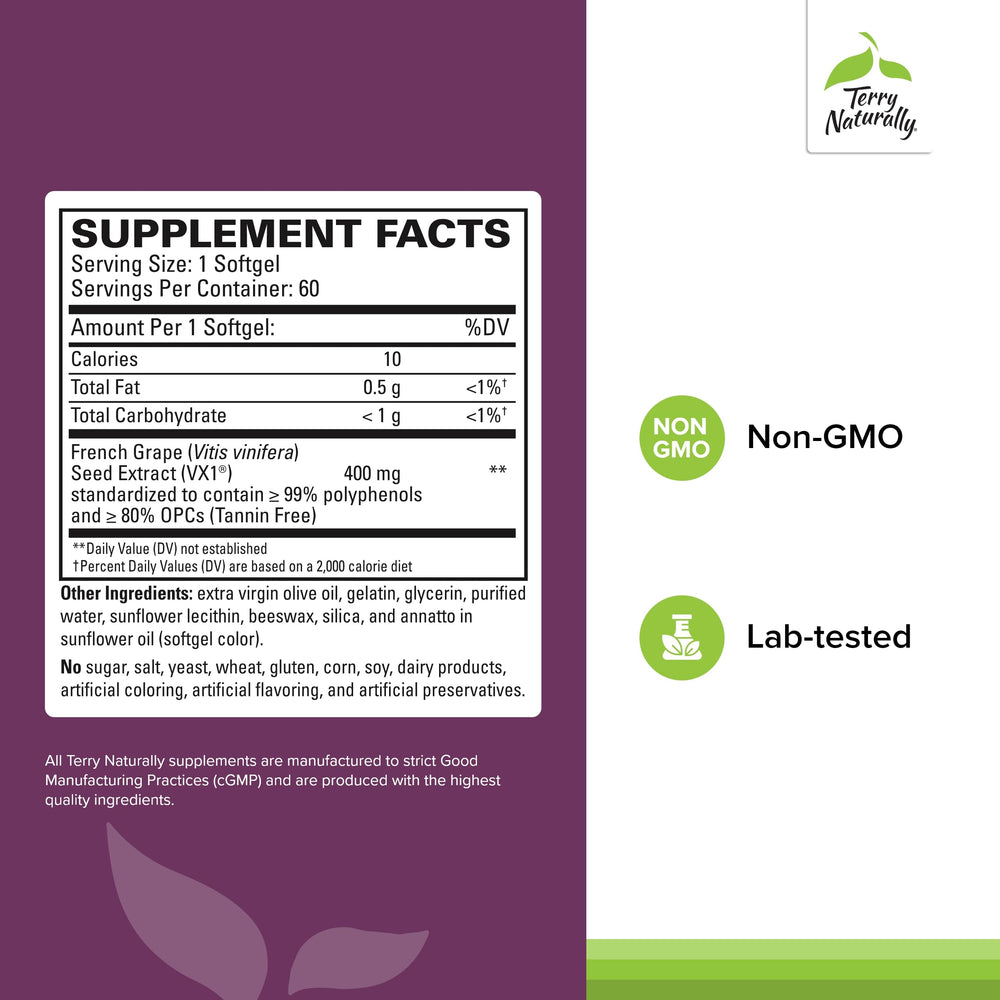 OPC supplement highlighting cardiovascular health and focus