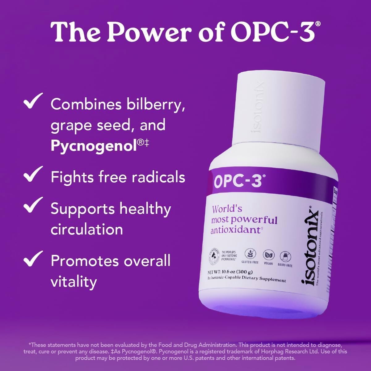 Servings of OPC-3 Isotonix being prepared with water