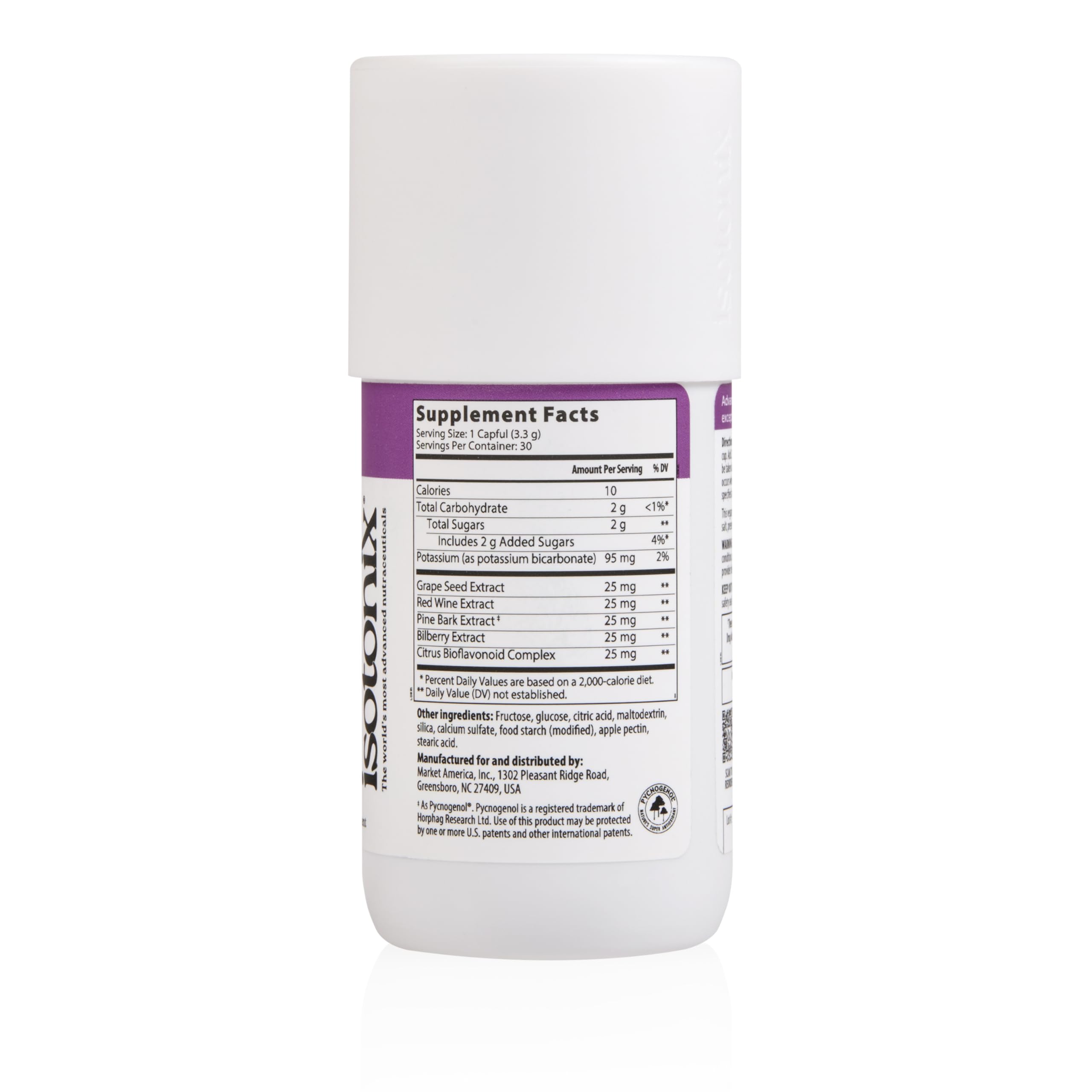 Red wine extract and citrus bioflavonoids visuals