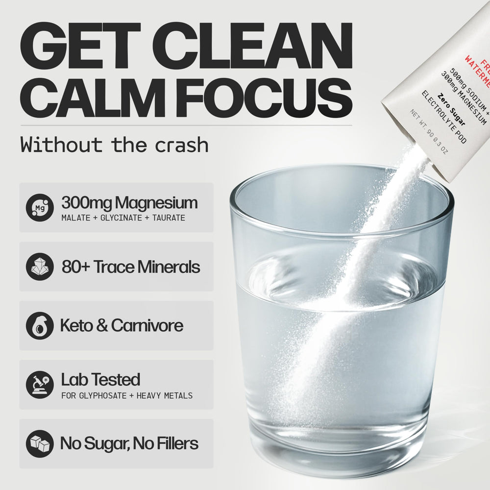 OPENSOURCE Triple magnesium icons represent calm focus blend