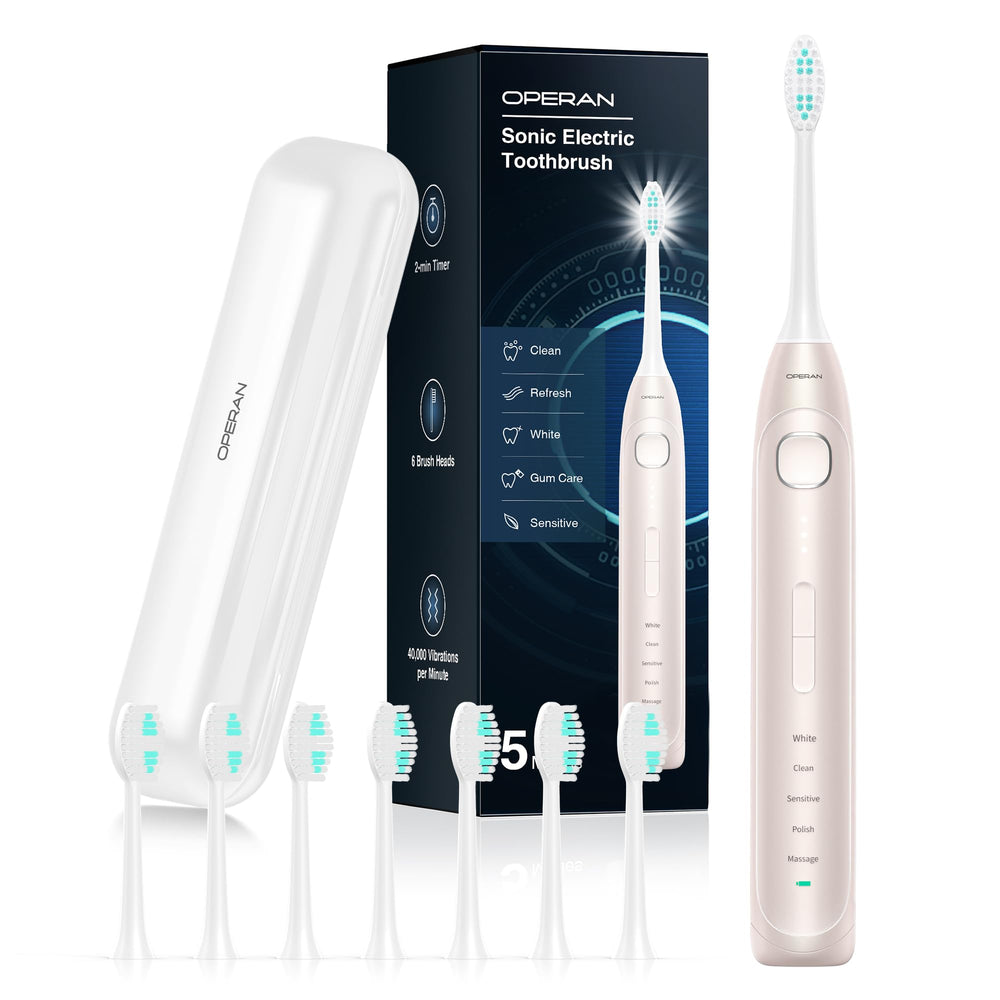 Operan electric toothbrush champagne color front view