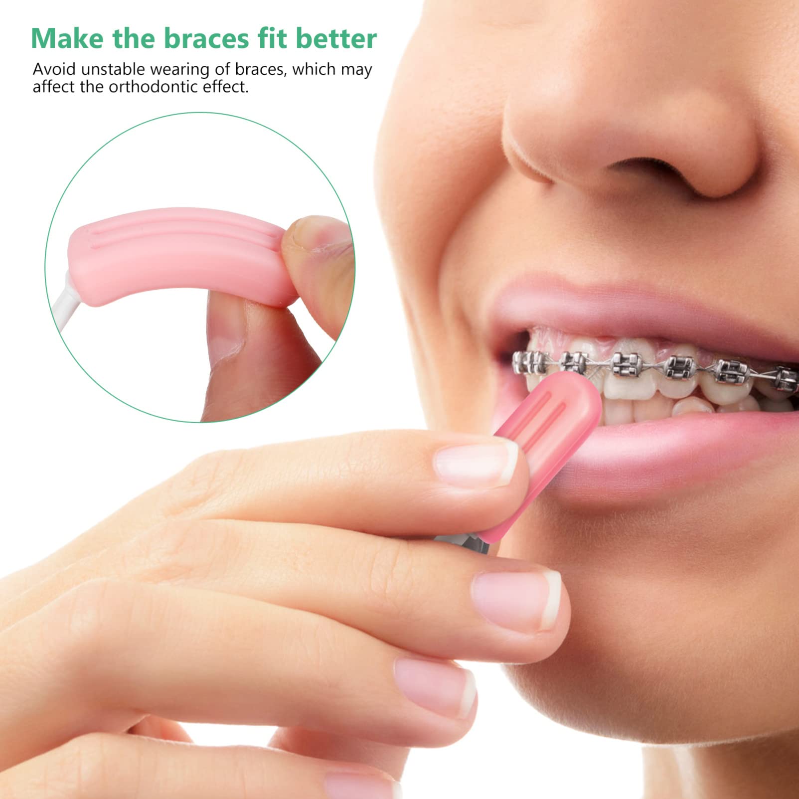 Soft silicone chewables with handle for braces - image 4