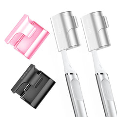 Ophimos aluminum toothbrush cover cap in silver color - front view