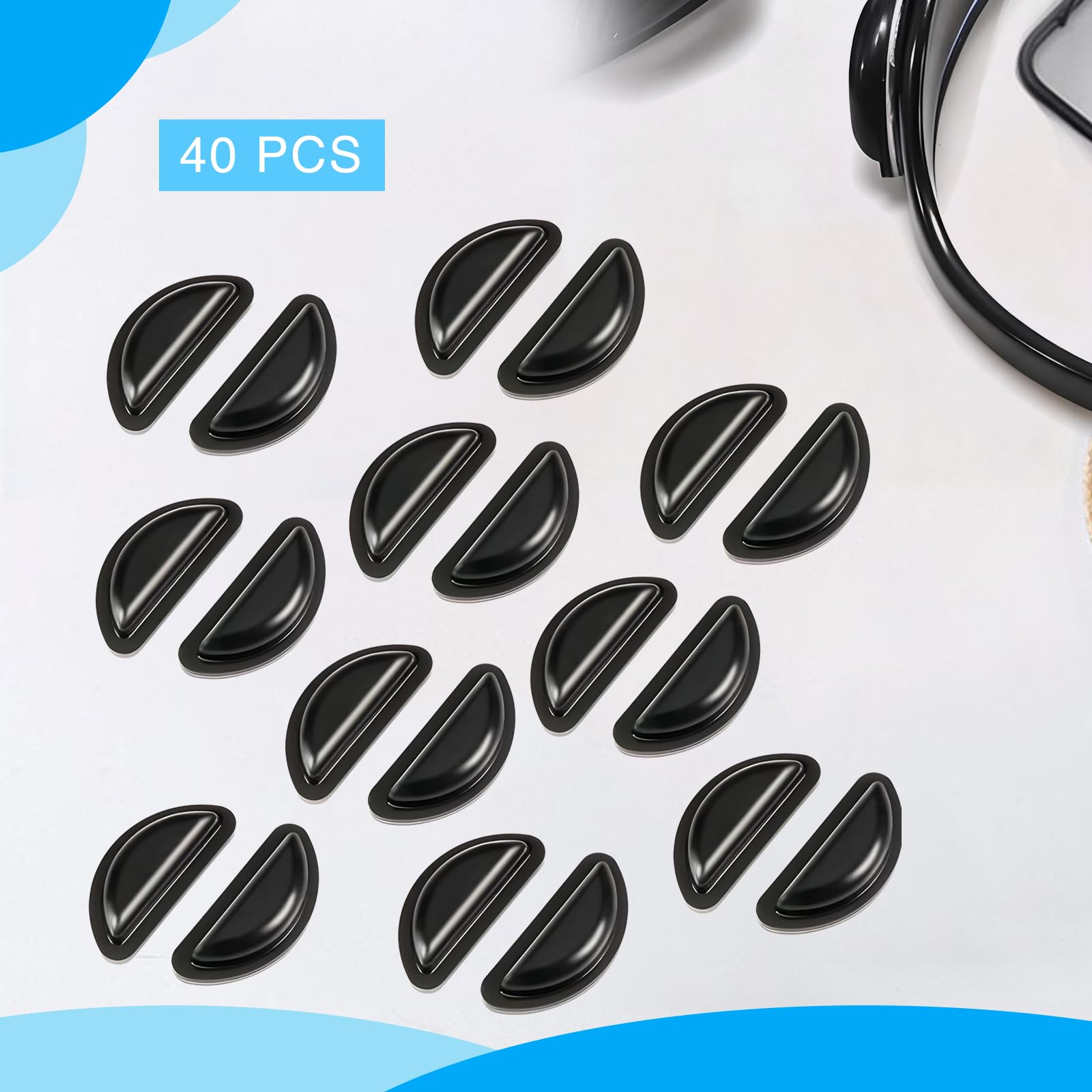 Replacement nose pads inside the pack (40 pieces total)