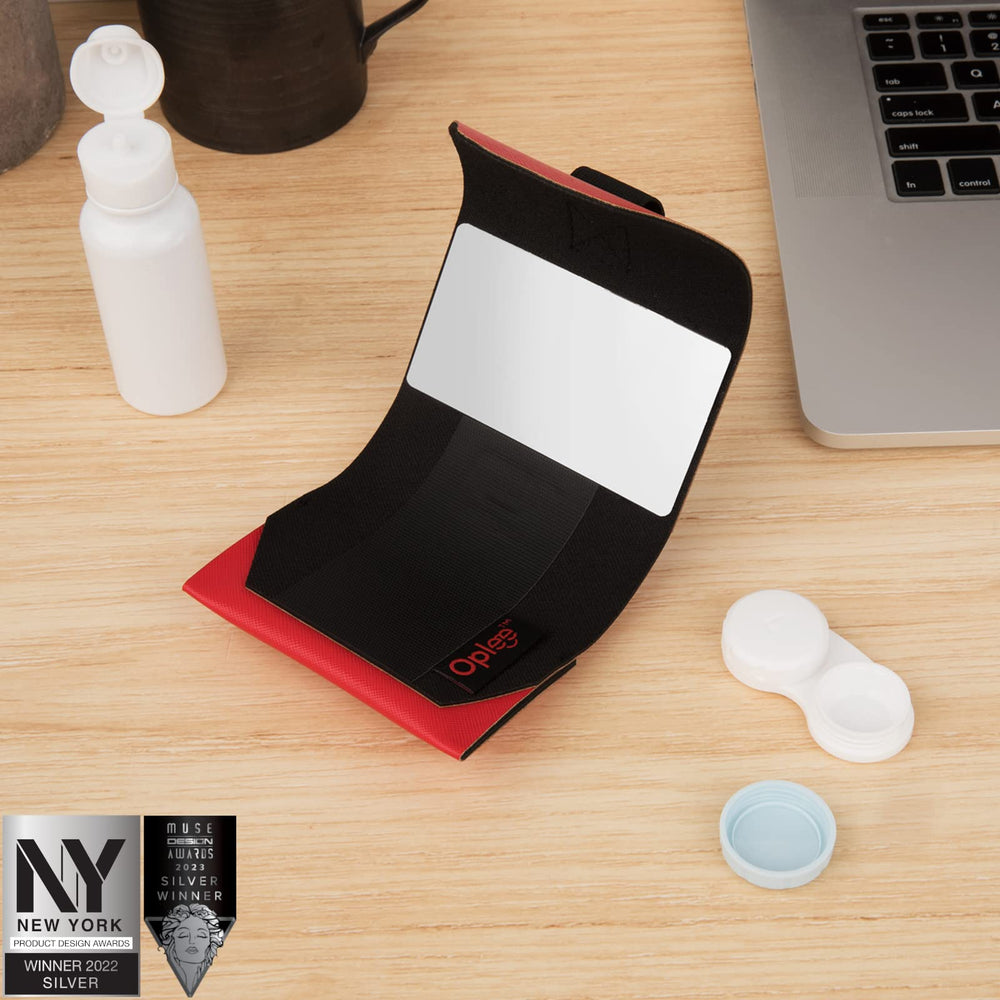 Oplee 2-pack Black/Black Hard Shell Eyeglass Case