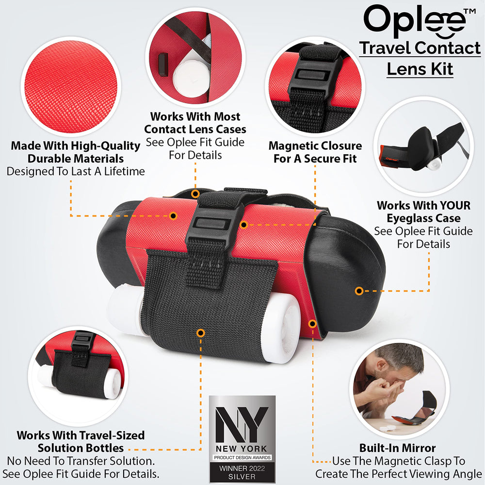 Travel Lens Case with Built-in Mirror