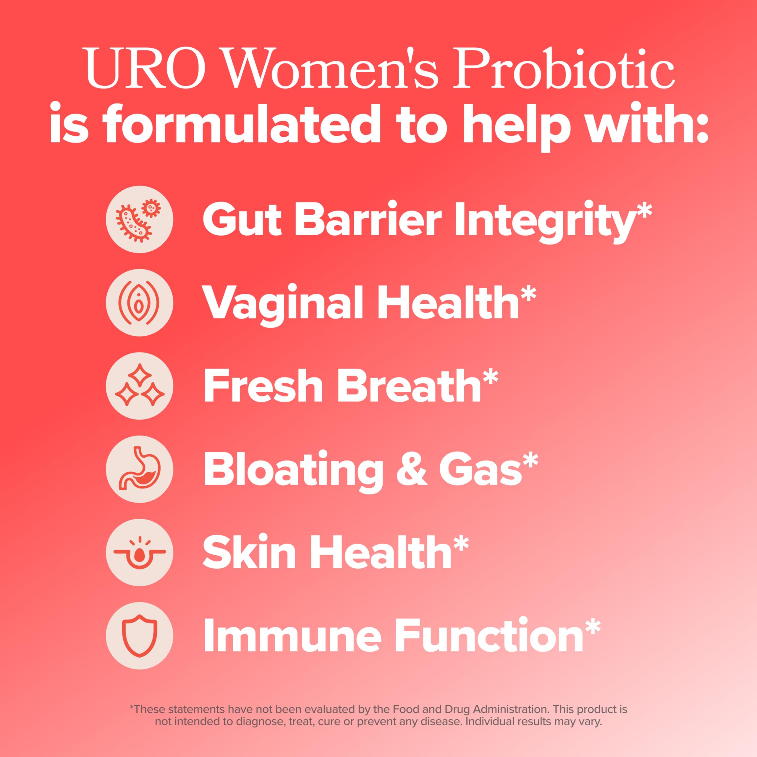 Close-up of URO Women’s Probiotic capsule