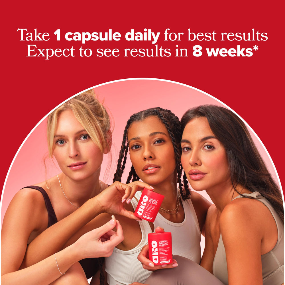 Infographic showing 20B CFU across 10 targeted probiotic strains