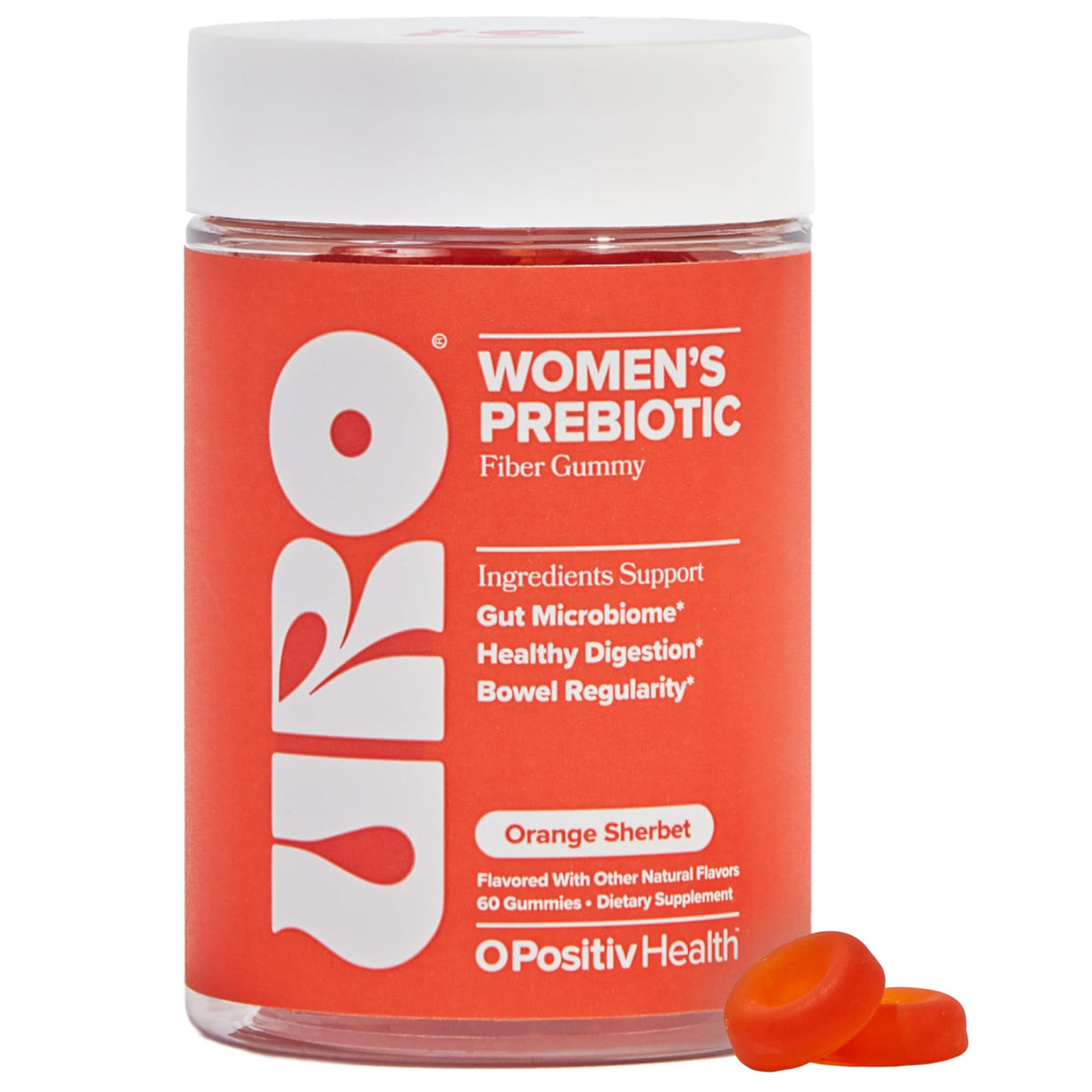 O Positiv URO Fiber Gummies bottle front
