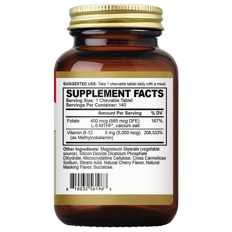 Front view of Oppuland 140-count methyl B-12 package