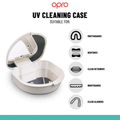 OPRO UV Cleaning Case open with lid raised