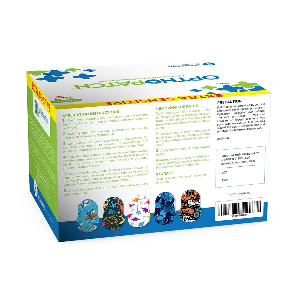 100-count box of Opthopatch patches