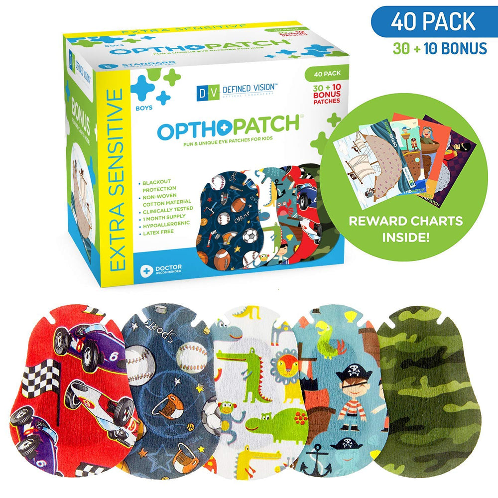 Close-up shot of Opthopatch Series I eye patches