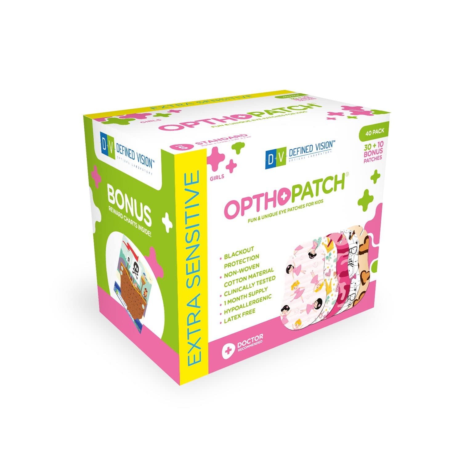 OpthoPatch Series I girls design eye patch, 83x57 mm