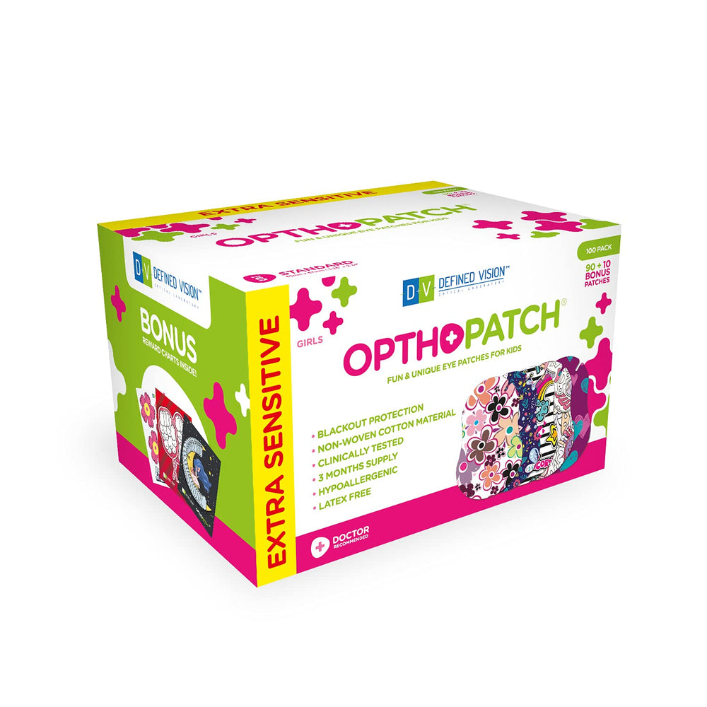 Opthopatch Series II girls' eye patches - 100 count - design 01