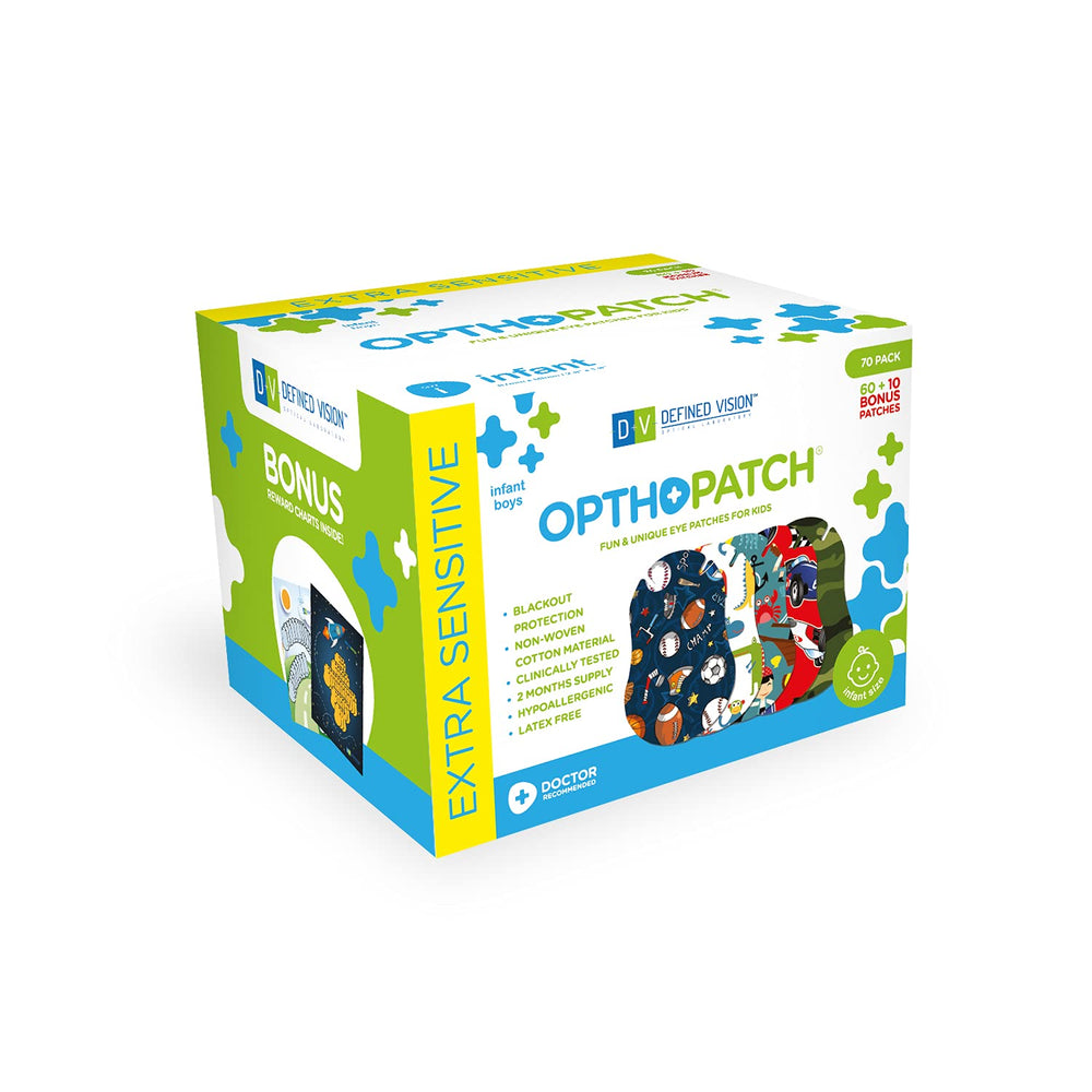 Opthopatch Infant Eye Patch Series I - Boys Design, 70 Count