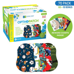 Close-up of Opthopatch Infant Eye Patch Series I - Boys Design