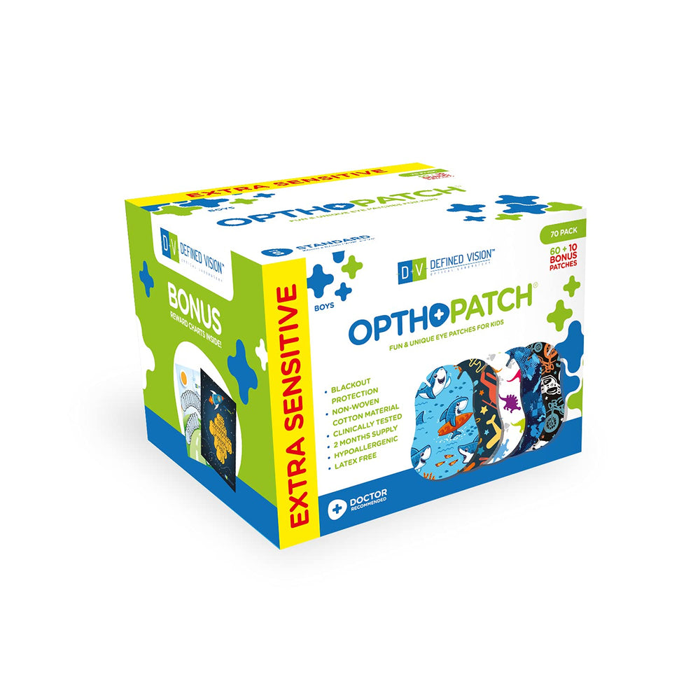 Opthopatch eye patch for kids, Series II, Boys Design - front view