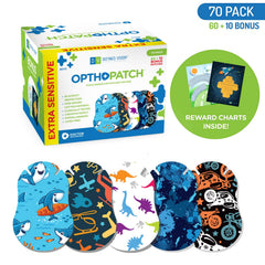 Opthopatch Series II packaging and box for boys design