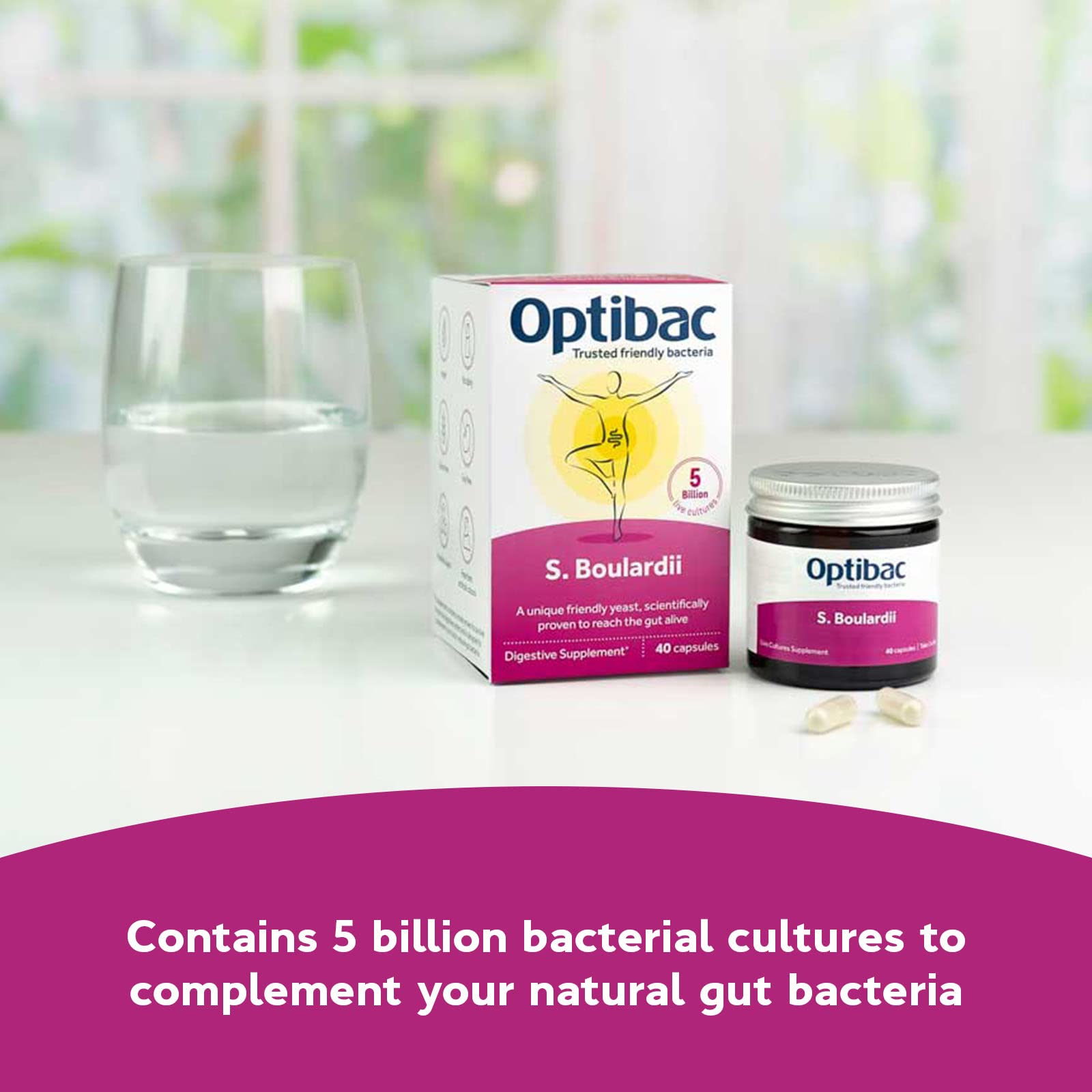 Vegan and gluten-free probiotic supplement image