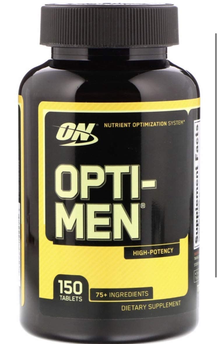 Bottle of Opti-Men multivitamin