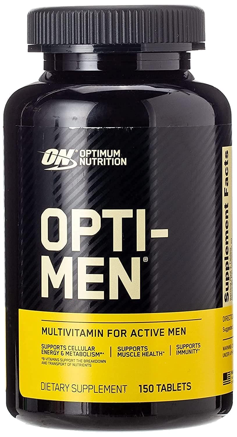 Opti-Men supplement bottle and label
