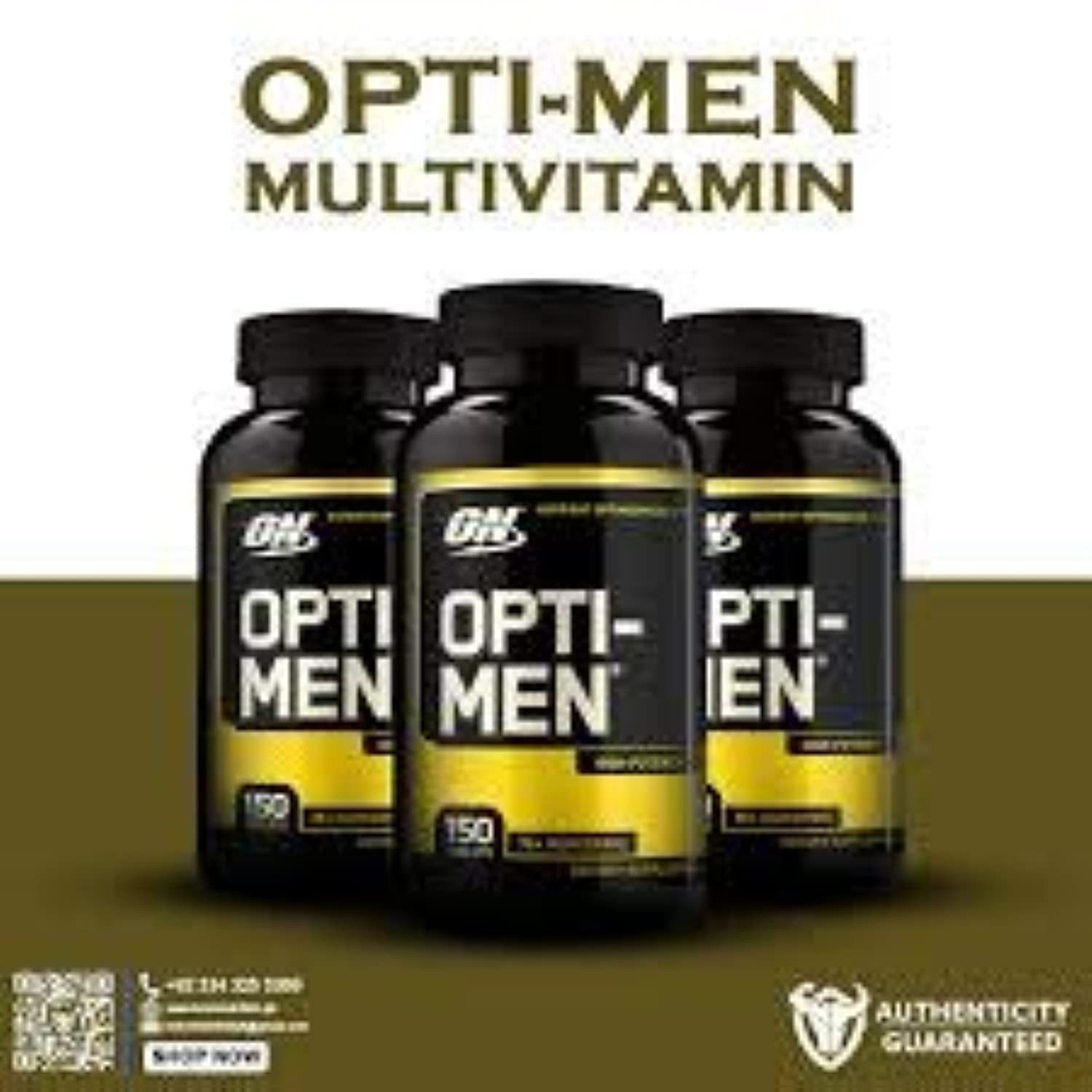 Close-up of Opti-Men tablets