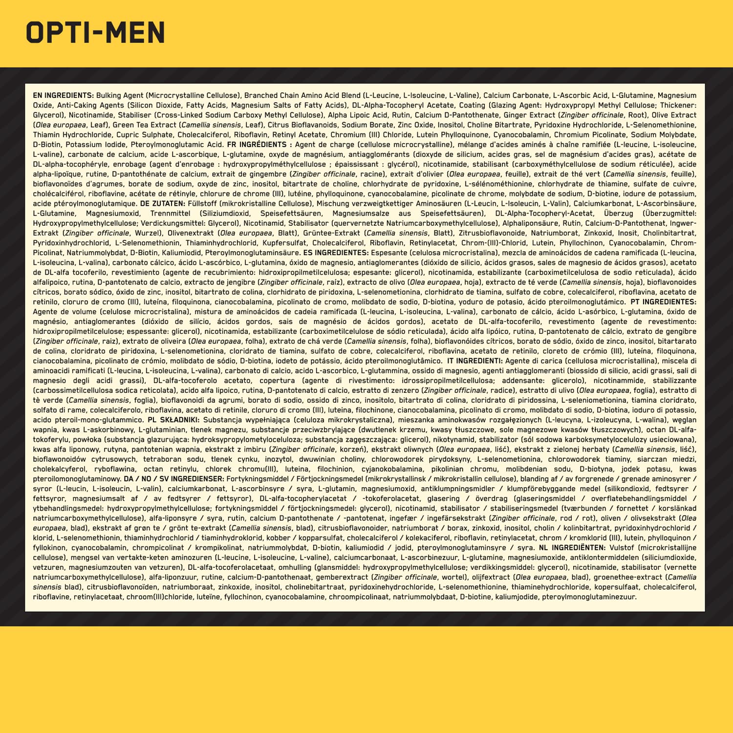 Packaging variation image for Optimum Nutrition Opti-Men