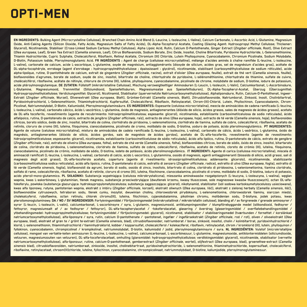 Packaging variation image for Optimum Nutrition Opti-Men