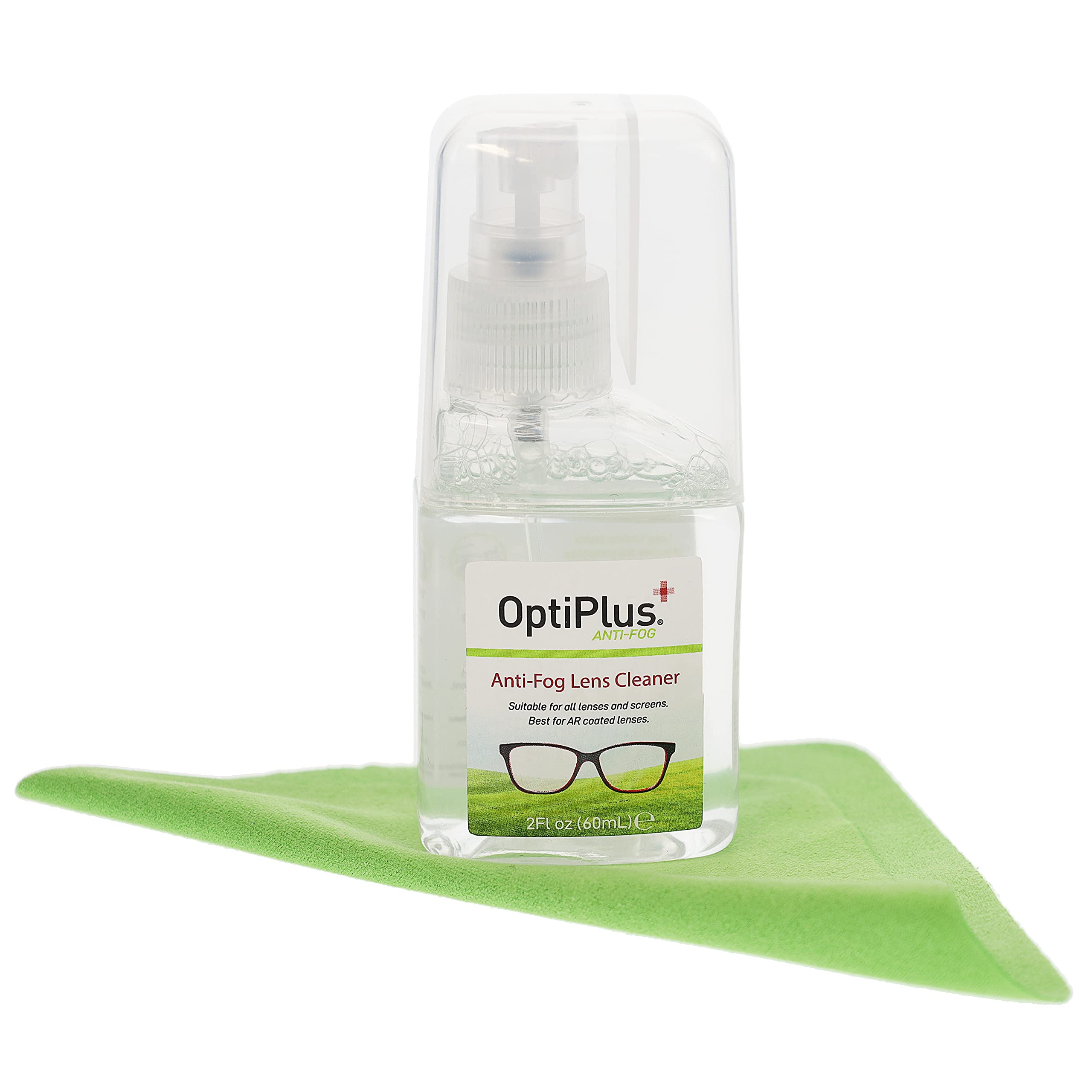 OptiPlus microfiber cleaning cloth included in the kit