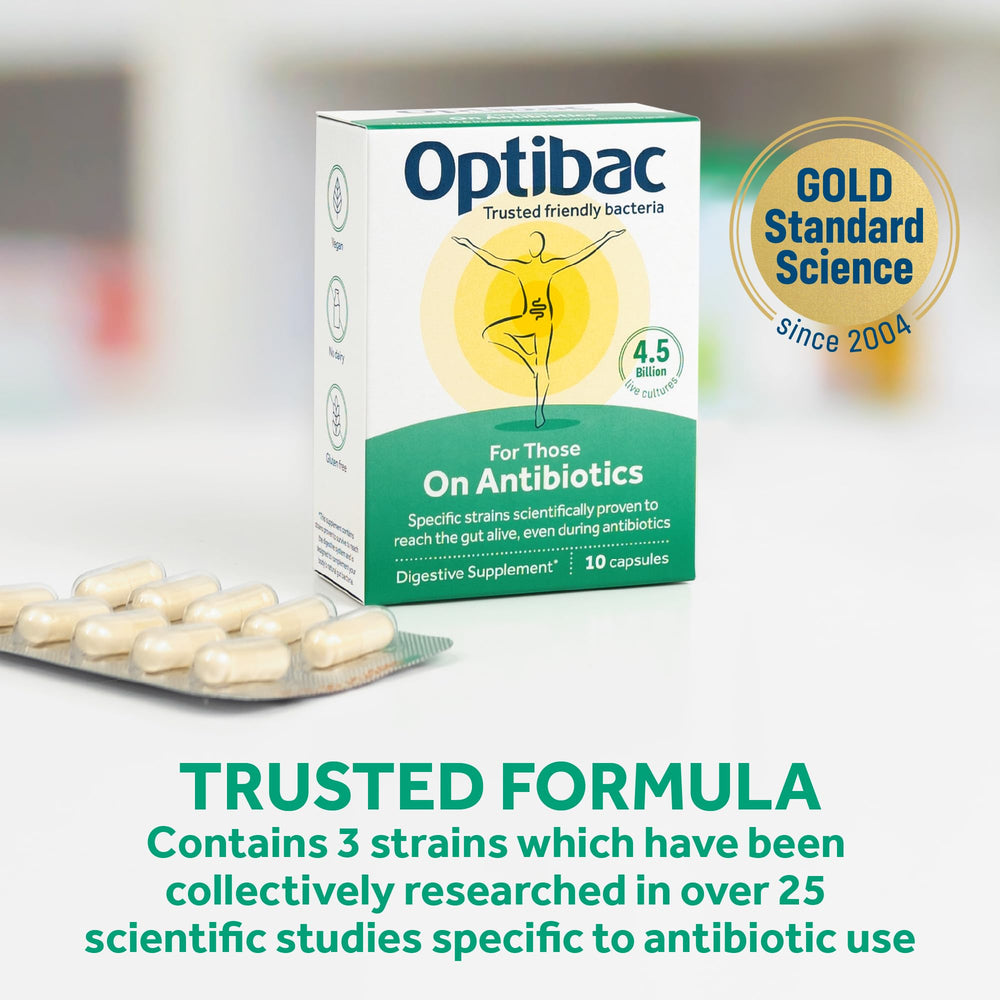 Capsules for daily use during antibiotic therapy