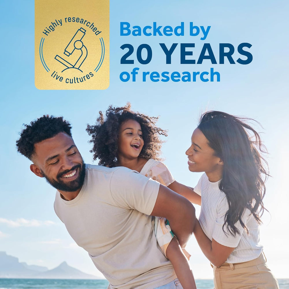 Usage and dosage depiction for Optibac Probiotics Daily Wellbeing