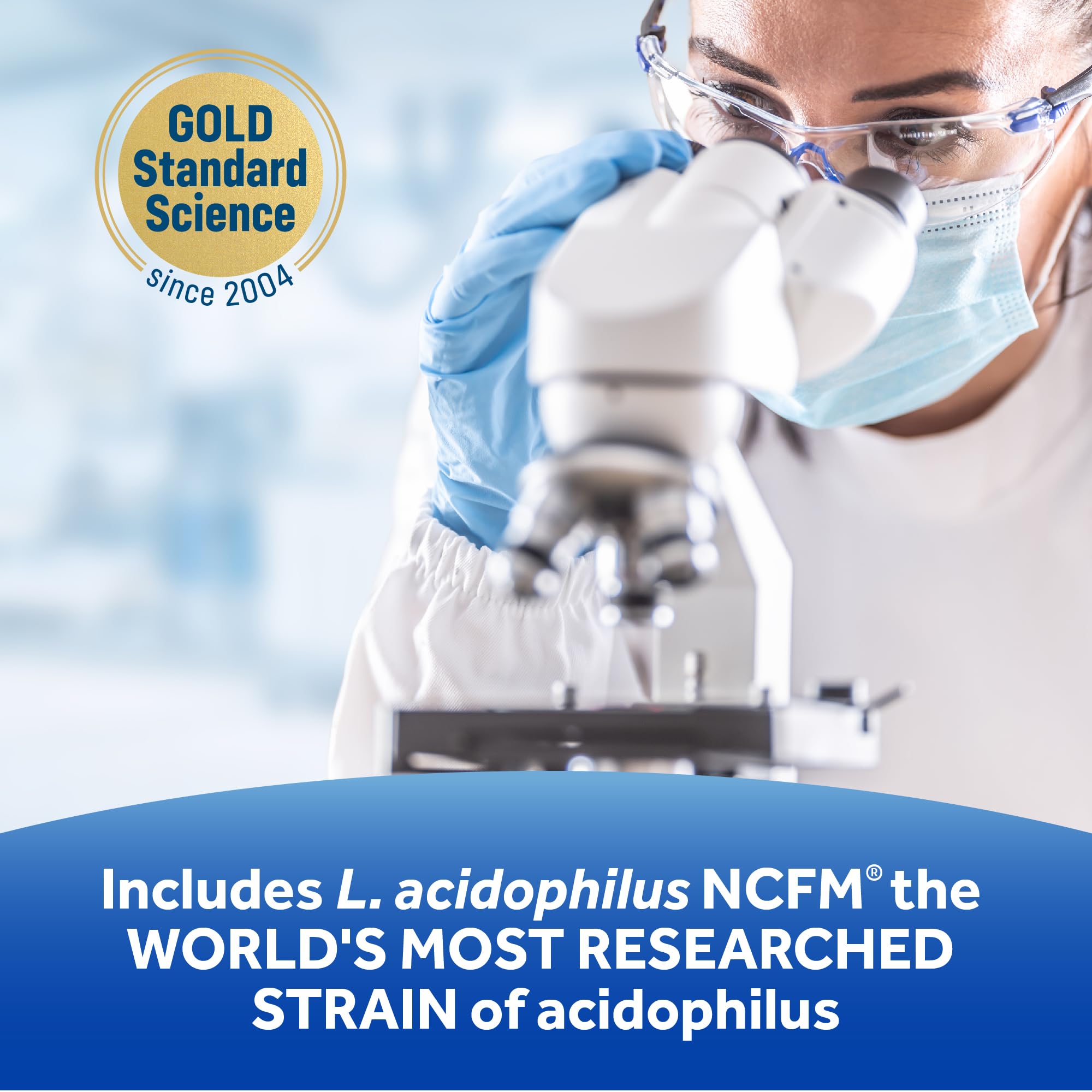 Lactobacillus acidophilus NCFM strain mentioned on the label