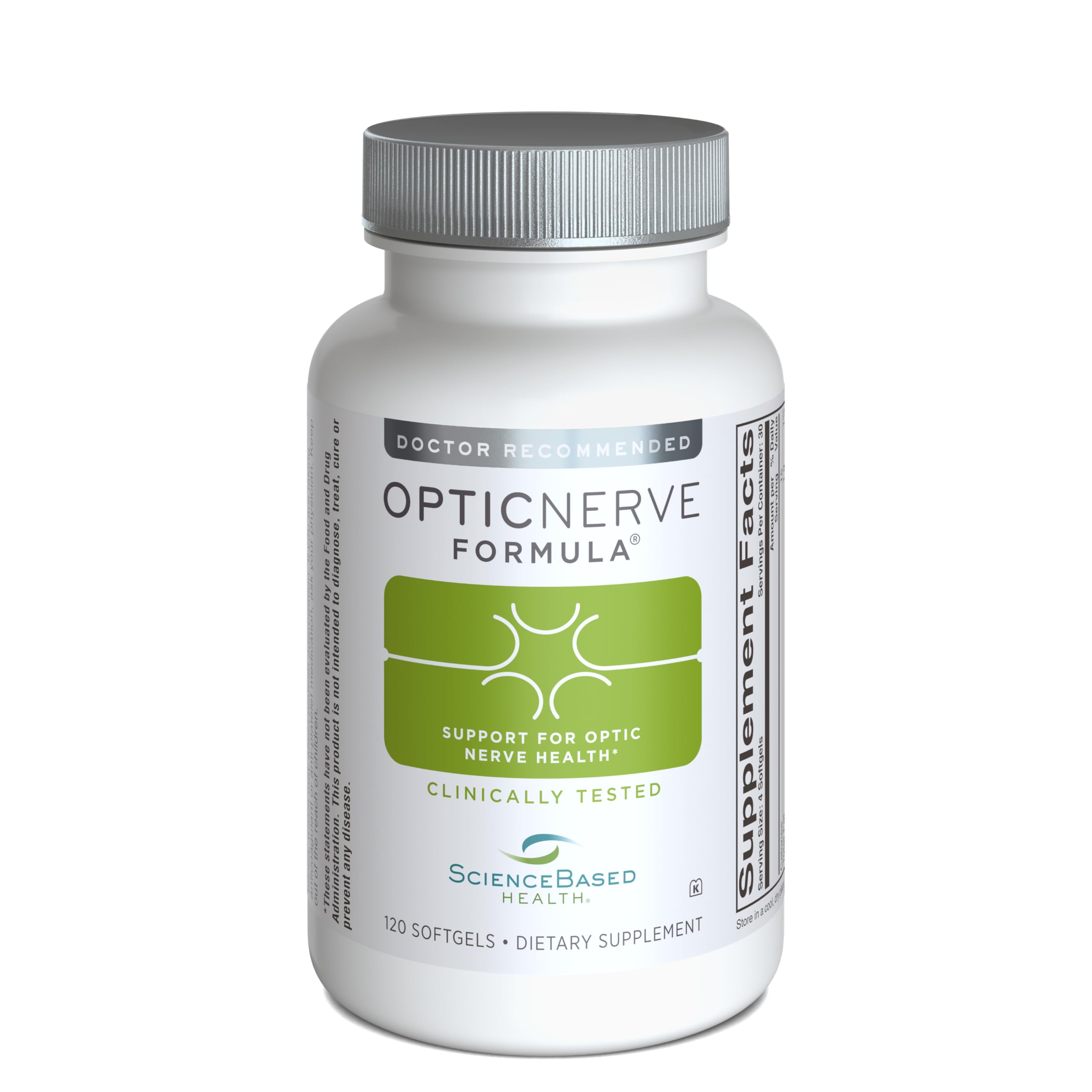 Bottle of Optic Nerve Formula eye supplement