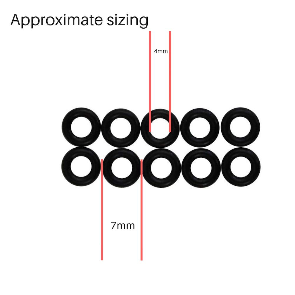 Rubber hinge tightener ring with 7mm outside diameter