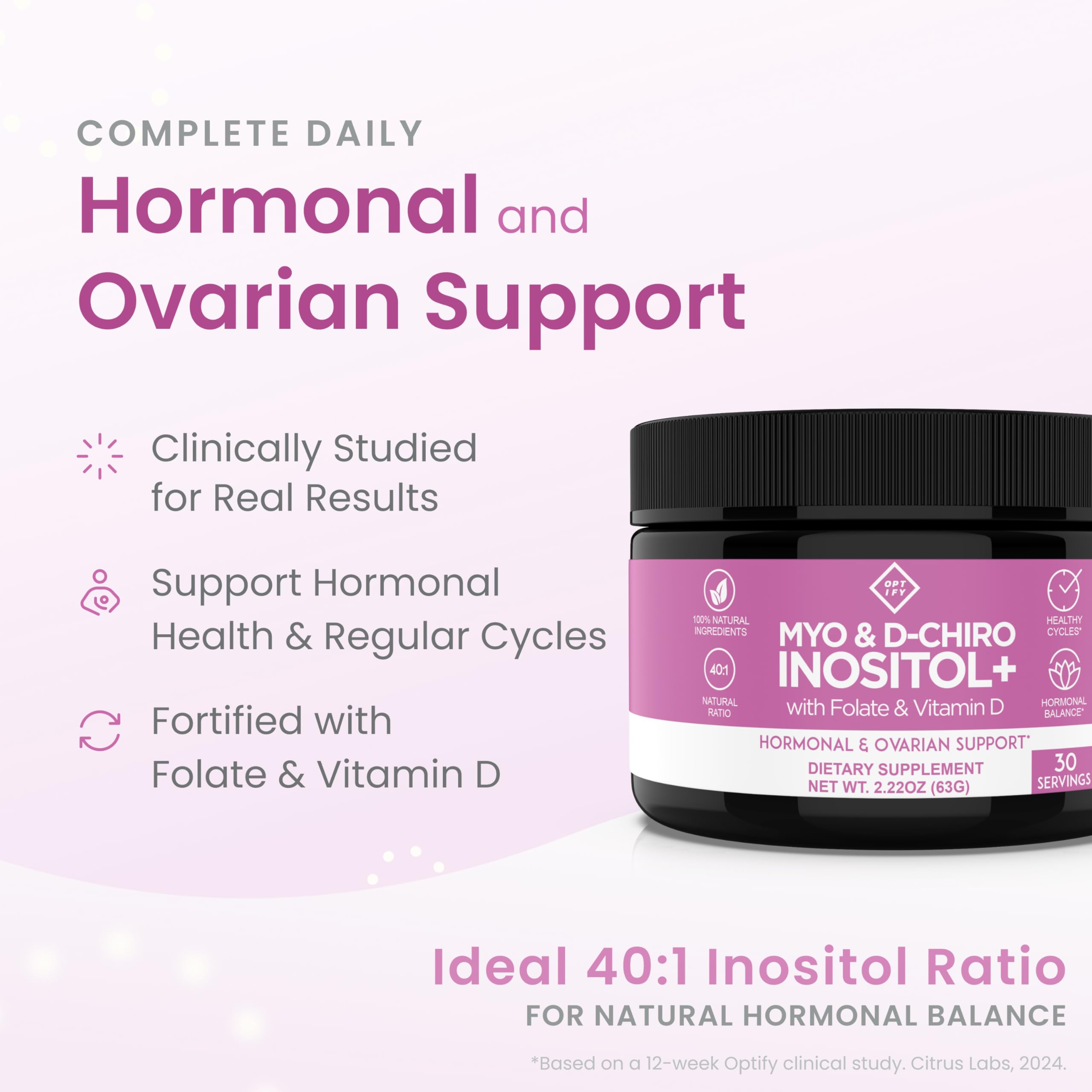 Infographic showing 40:1 Myo-Inositol to DCI ratio