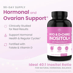 Close-up of Optify Inositol label showing 40:1 ratio