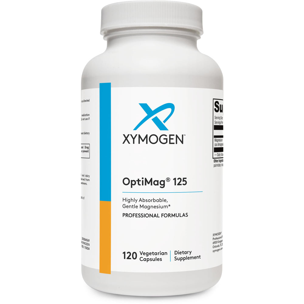 XYMOGEN OptiMag 125 bottle label