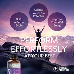 Product packaging and label for Optimal Carnivore supplement