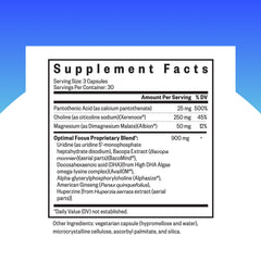 Close-up of Optimal Focus capsules