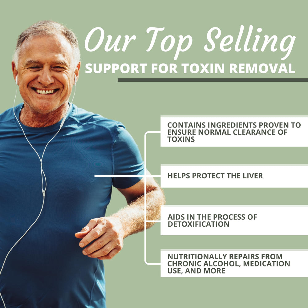 Optimal Health Systems Liver/Kidney Detox bottle pour demonstrates easy daily supplement dosing