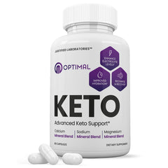 Front label of Optimal Max Keto Pills 1275mg