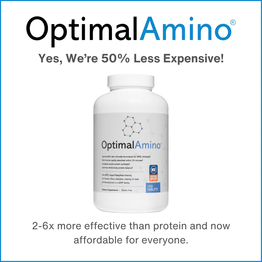 Active athlete taking OptimalAmino during workout