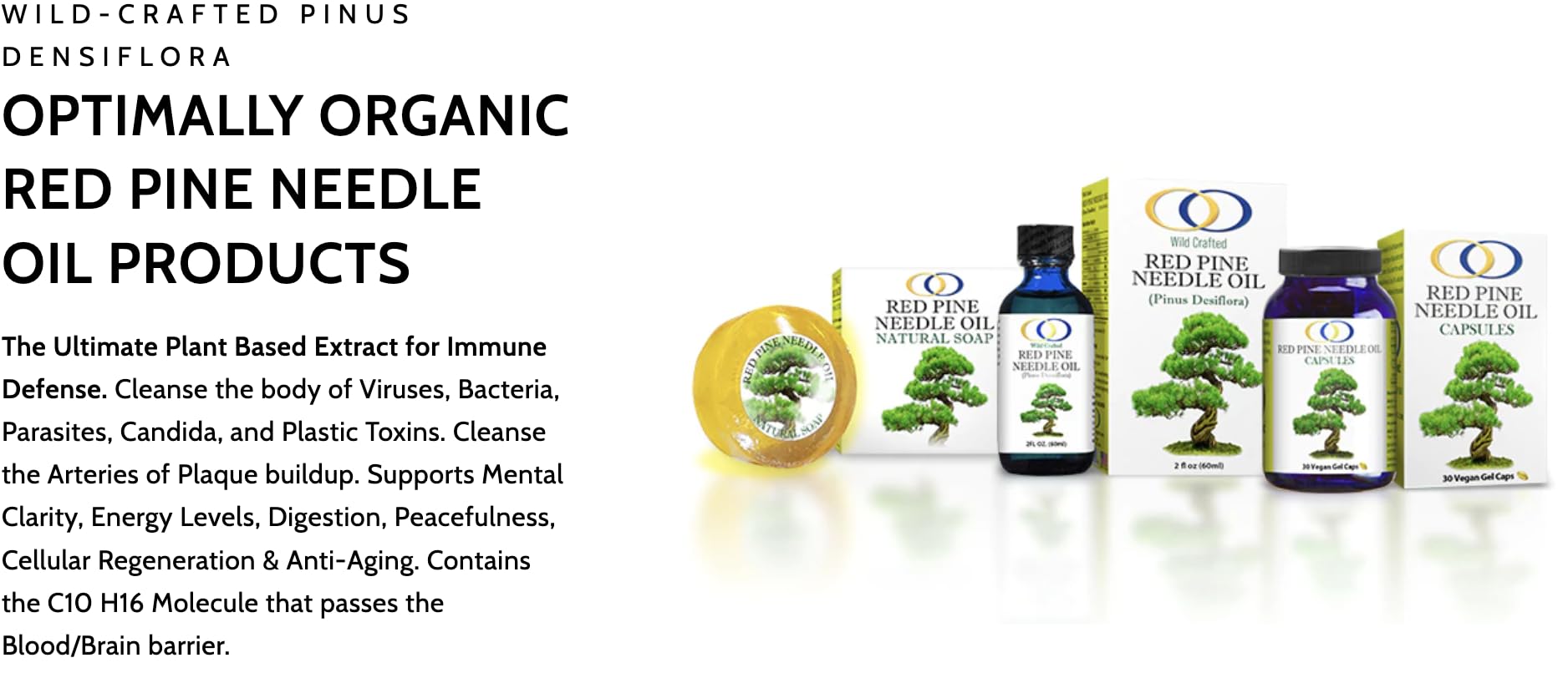 Optimally Organic capsules closeup showing vegan gel capsules for pure, additive-free wellness support.