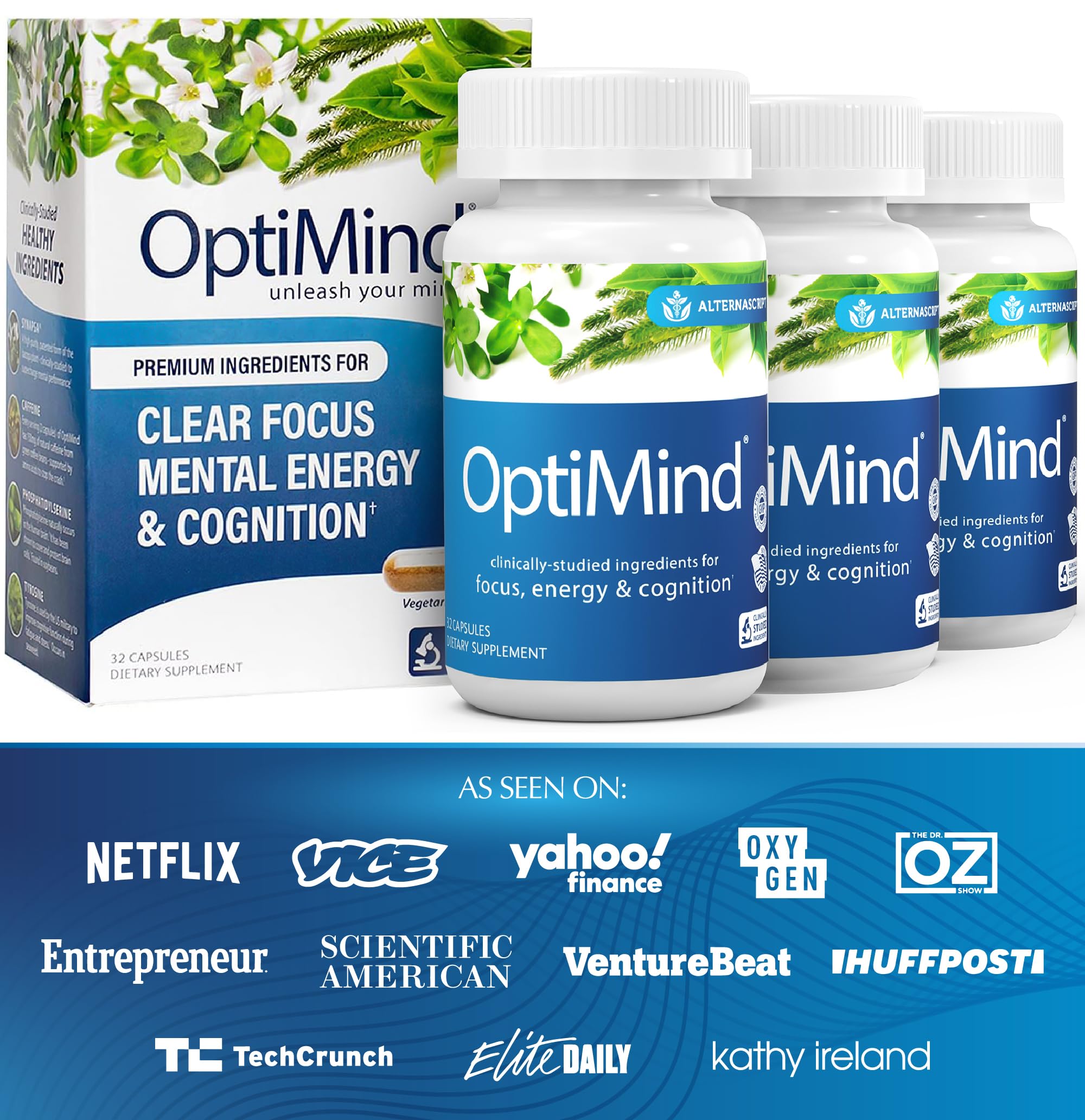 GMP USA badge on Optimind packaging reinforces safety