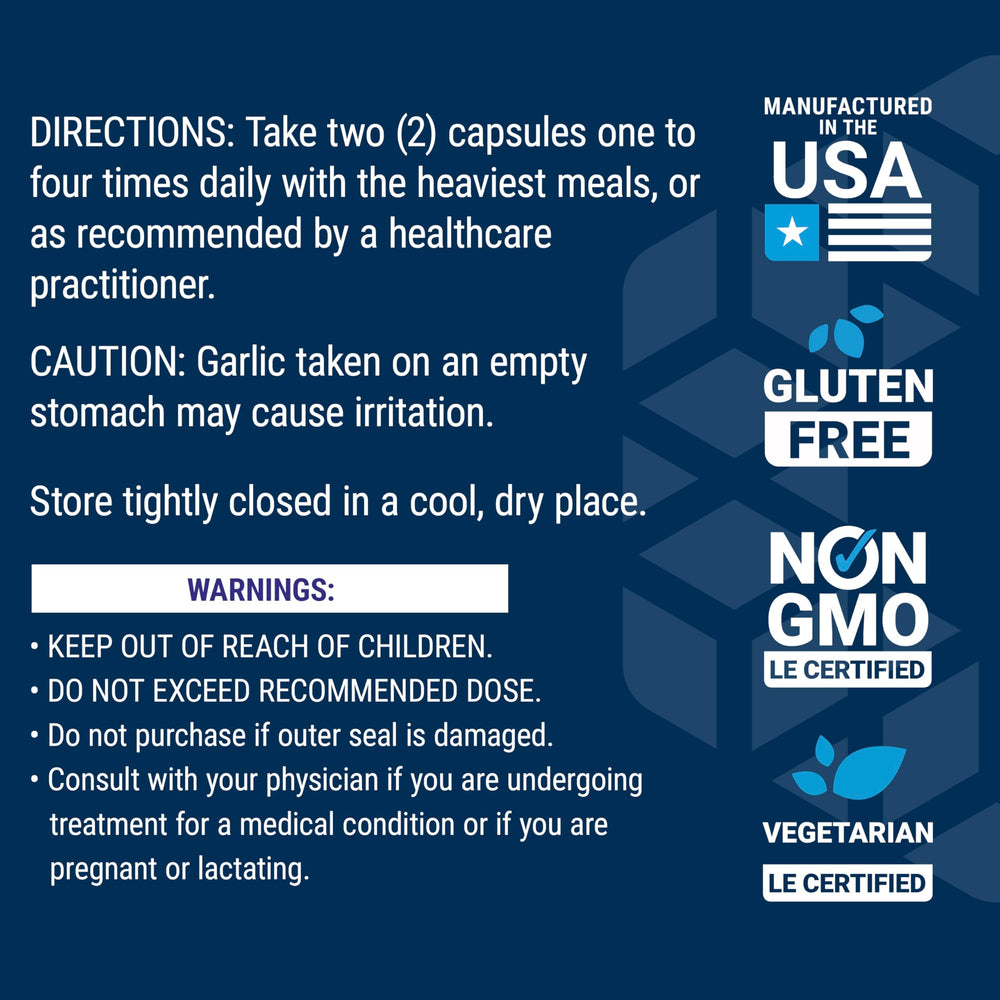 Cellular detox and antioxidant support from garlic