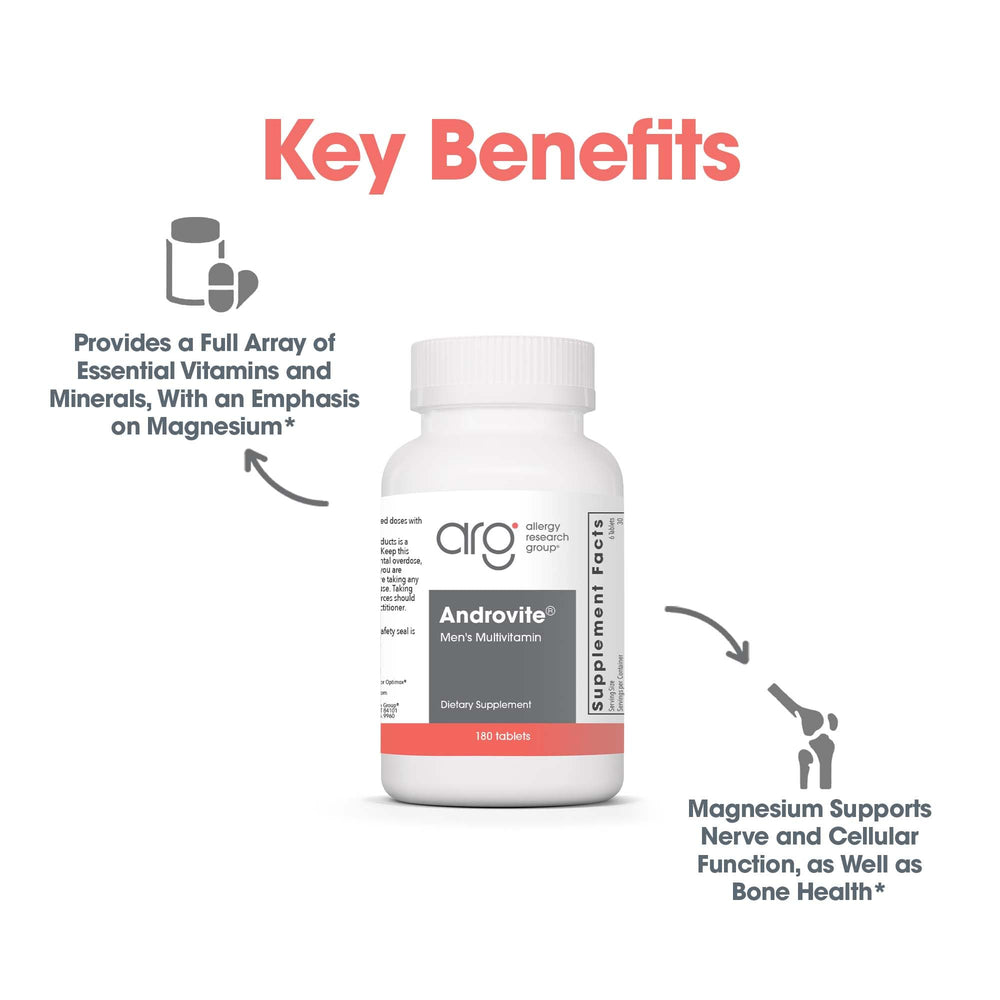 Vitamins and minerals included in Androvite for Men