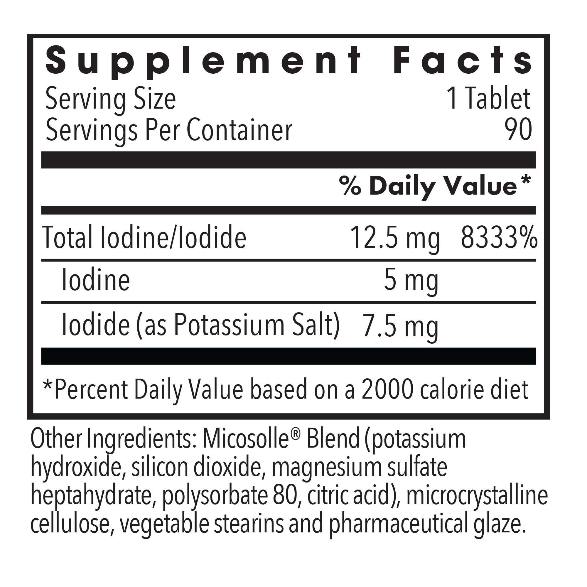 Optimox Iodoral product label