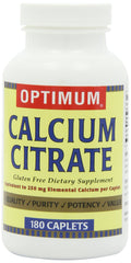 Optimum Calcium Citrate bottle front view with label